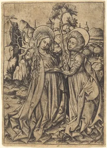 The Visitation, by Master E.S.