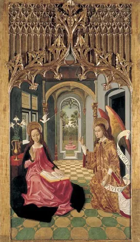 The Annunciation (Meister from Canapost), by Master from Canapost, oil, 1498