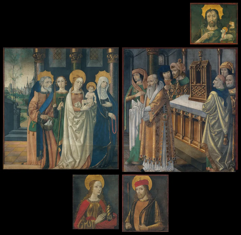 Paintings from the doors of the organ from La Seu d'Urgell cathedral, by Master from La Seu d'Urgell, unspecified, 1498