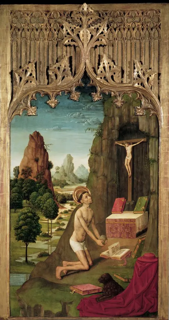 Saint Jerome Penitent, by Master from La Seu d'Urgell