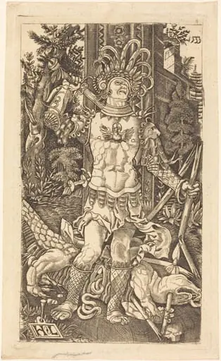Saint George Standing, by Master H.L.