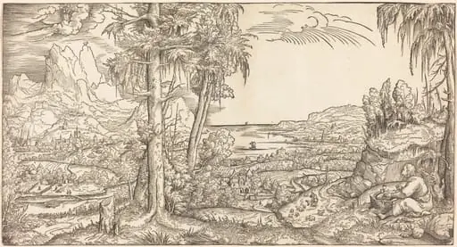 Saint John on Patmos, by Master H.W.G.