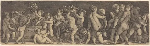 Children Harvesting Grapes