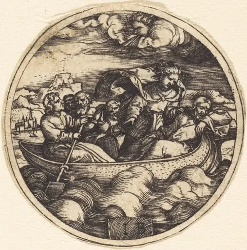 Christ Stilling the Storm, by Master IB