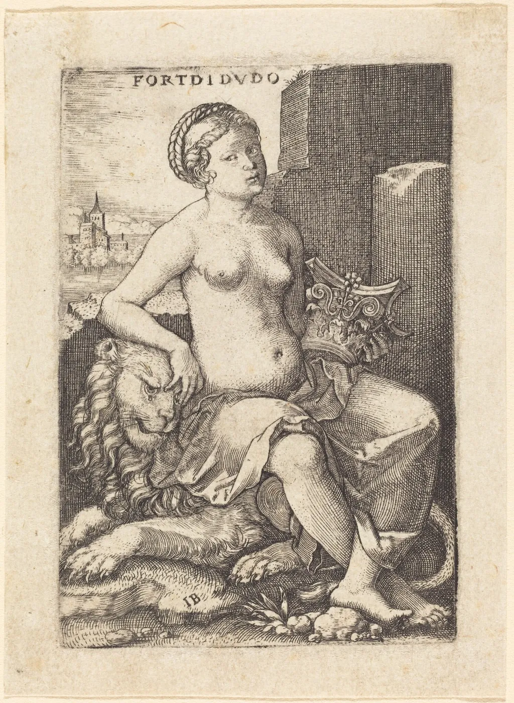 Fortitudo, by Master IB, ink, 1516