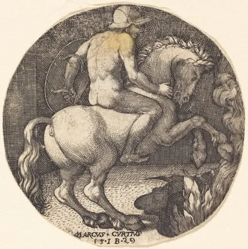 Marcus Curtius, by Master IB