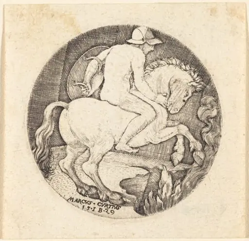 Marcus Curtius, by Master IB