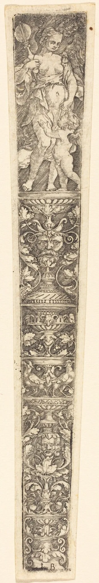 Sheath with Venus and Eros, by Master IB, ink, 1516