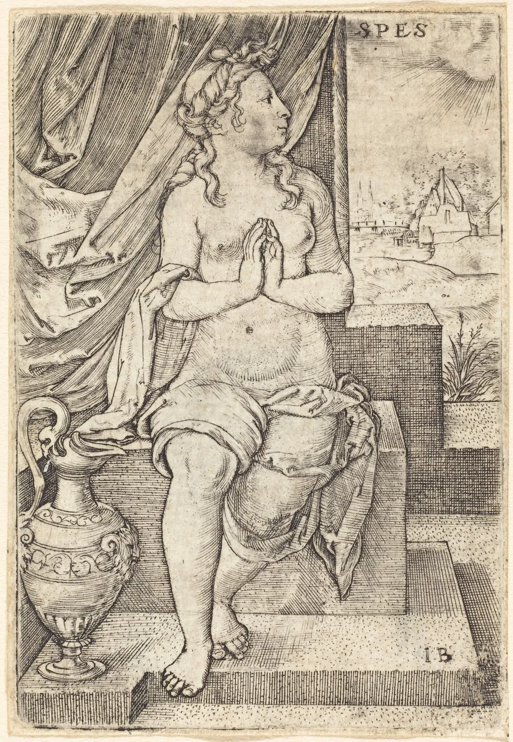 Spes (Hope), by Master IB, ink, 1516