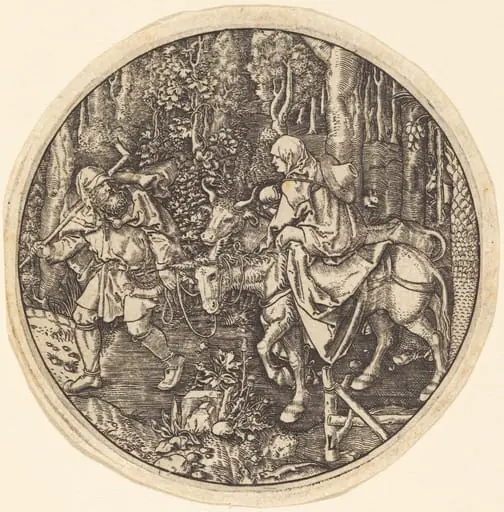 The Flight into Egypt, by Master L. Cz.