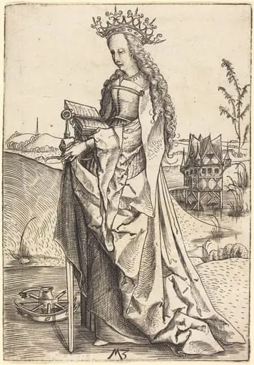 Saint Catherine, by Master MZ