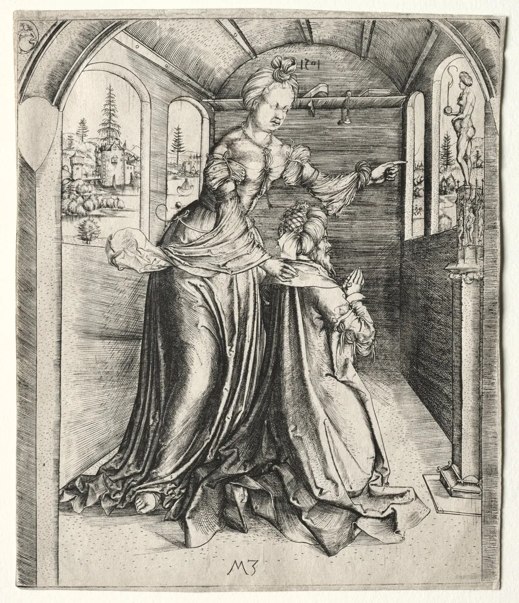 Solomon Worshipping Idols, by Master MZ, 1501