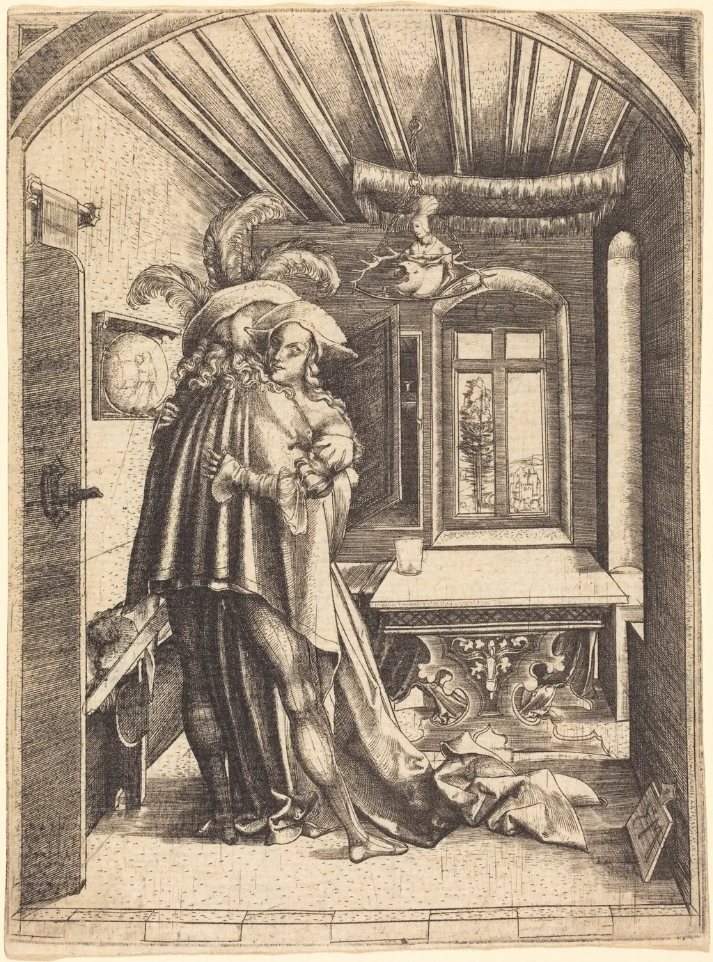 The Embrace, by Master MZ, ink, 1503