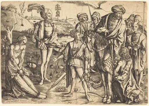 The Testing of the King's Sons, by Master MZ