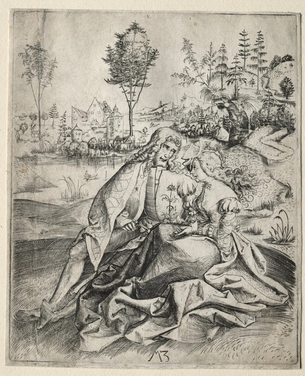 The Two Lovers, by Master MZ, 1502