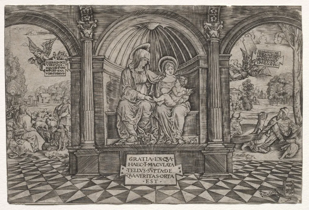 The Virgin and St. Anne, by Master Na Dat with the Mousetrap, 1512