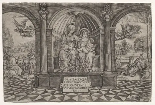 The Virgin and St. Anne, by Master Na Dat with the Mousetrap