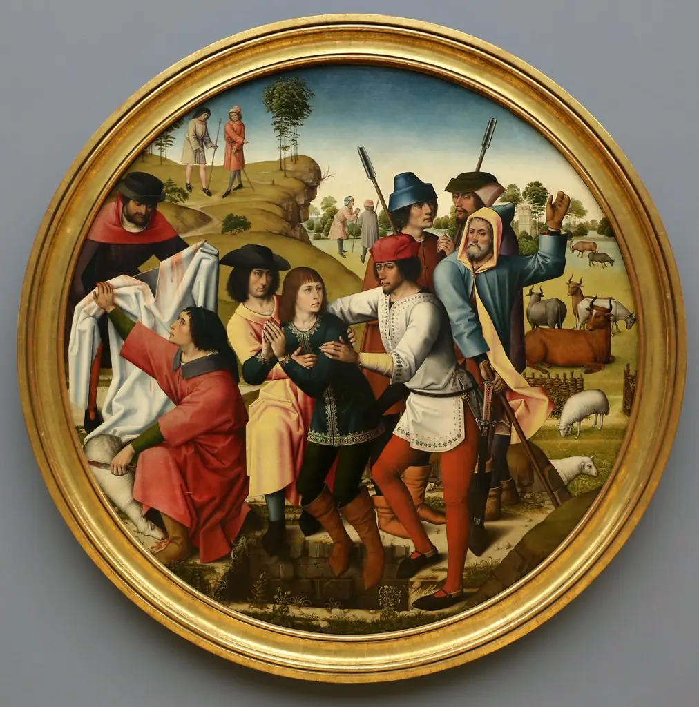 Joseph's Brothers Throw Him Into the Pit, by Master of Affligem
