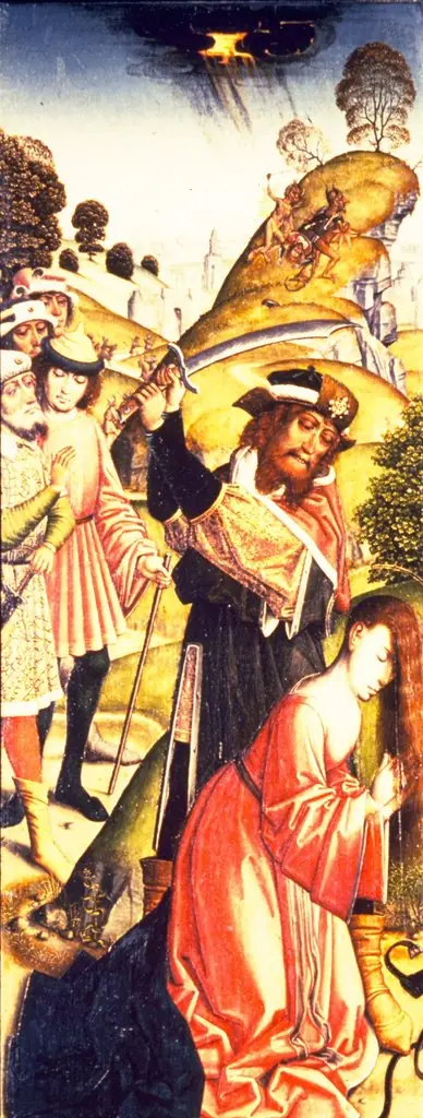 The Martyrdom of St. Barbara, by Master of Affligem