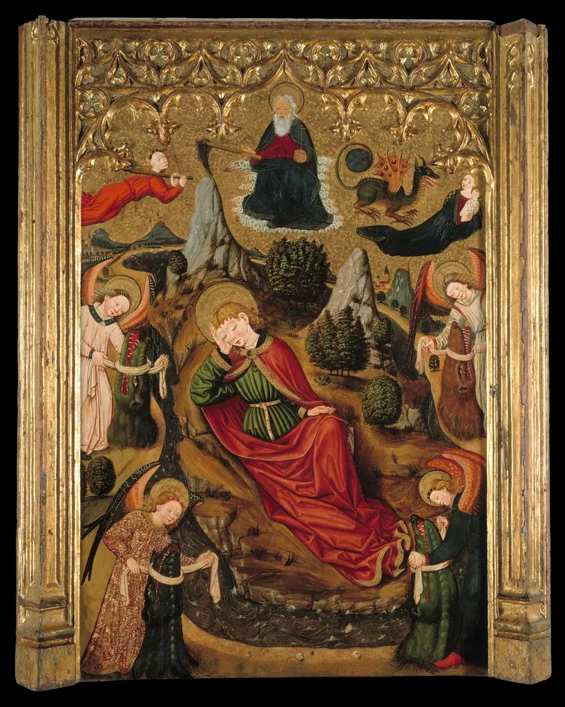 Saint John the Evangelist's Dream at Patmos, by Master of Aiguatèbia
