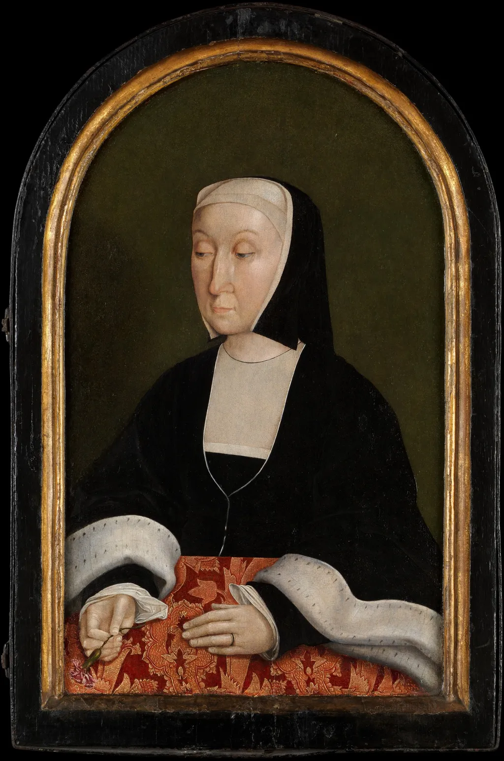 Portrait of Magdalena van Werdenburg (1464–1538), Countess of Egmond and wife of Jan (1438–1516), First Count of Egmond;, by Master of Alkmaar, oil, 1510