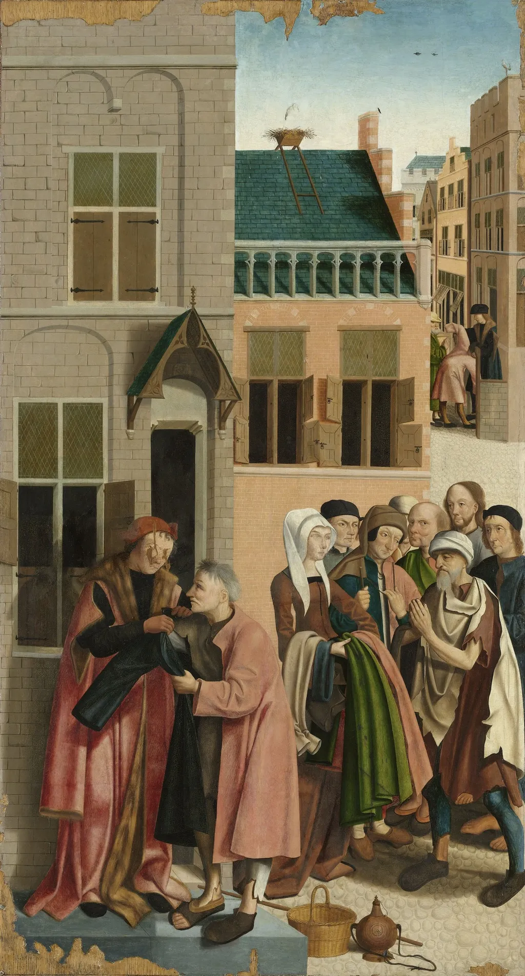 The Seven Works of Mercy, by Master of Alkmaar, oil, 1504