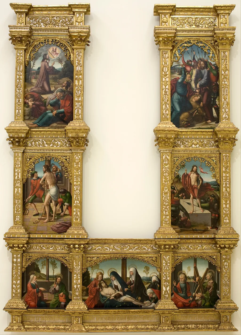 Altarpiece of the Passion of Christ, by Master of Astorga, unspecified, 1530