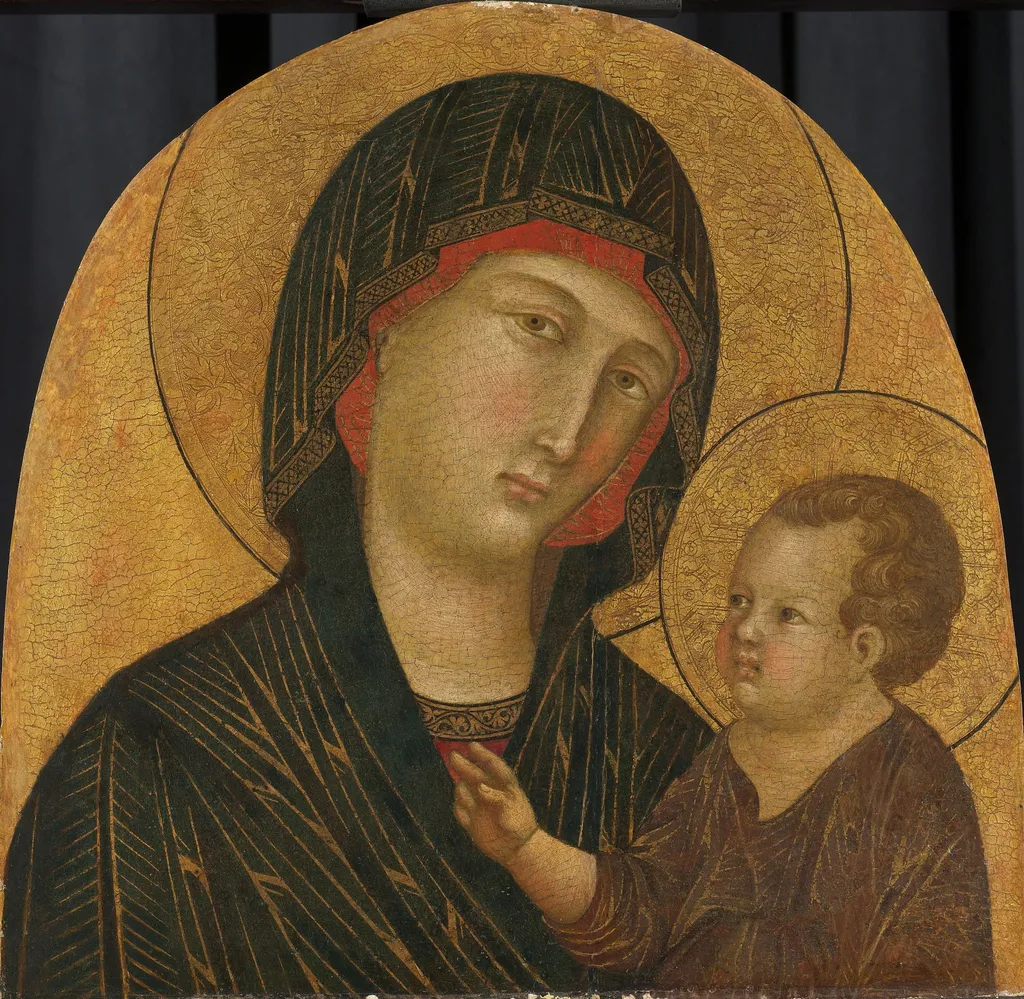 Madonna and Child, by Master of Badia a Isola, oil, 1300