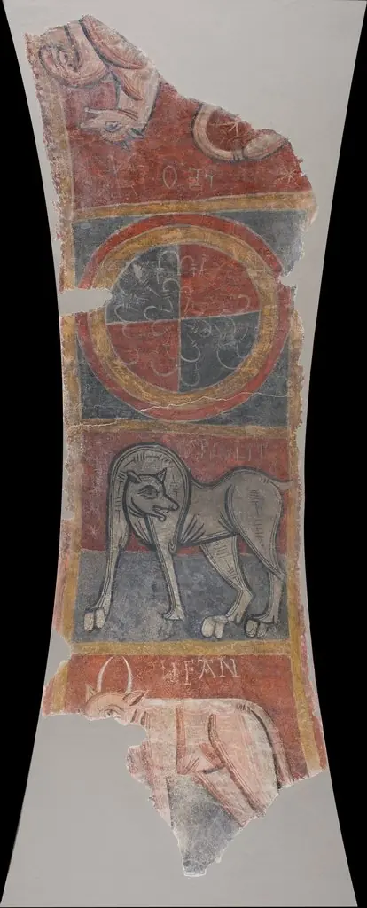 CARCOLITI, elephant and lion from Boí, by Master of Boí