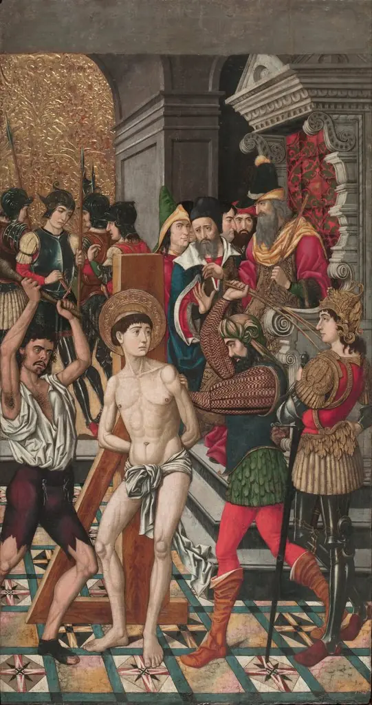 Flagellation of Saint Vincent, by Master of Castelsardo
