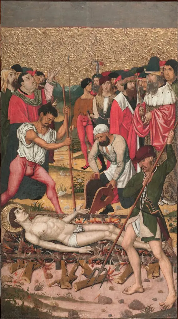 Saint Vincent on the Gridiron, by Master of Castelsardo