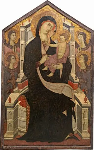 Maestà (Madonna and Child with Four Angels), by Master of Città di Castello