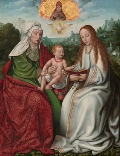 Saint Anne with the Virgin and the Christ Child, by Master of Frankfurt