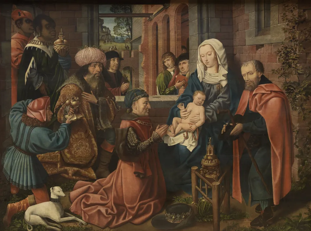 The Adoration of the Magi, by Master of Frankfurt, oil, 1512