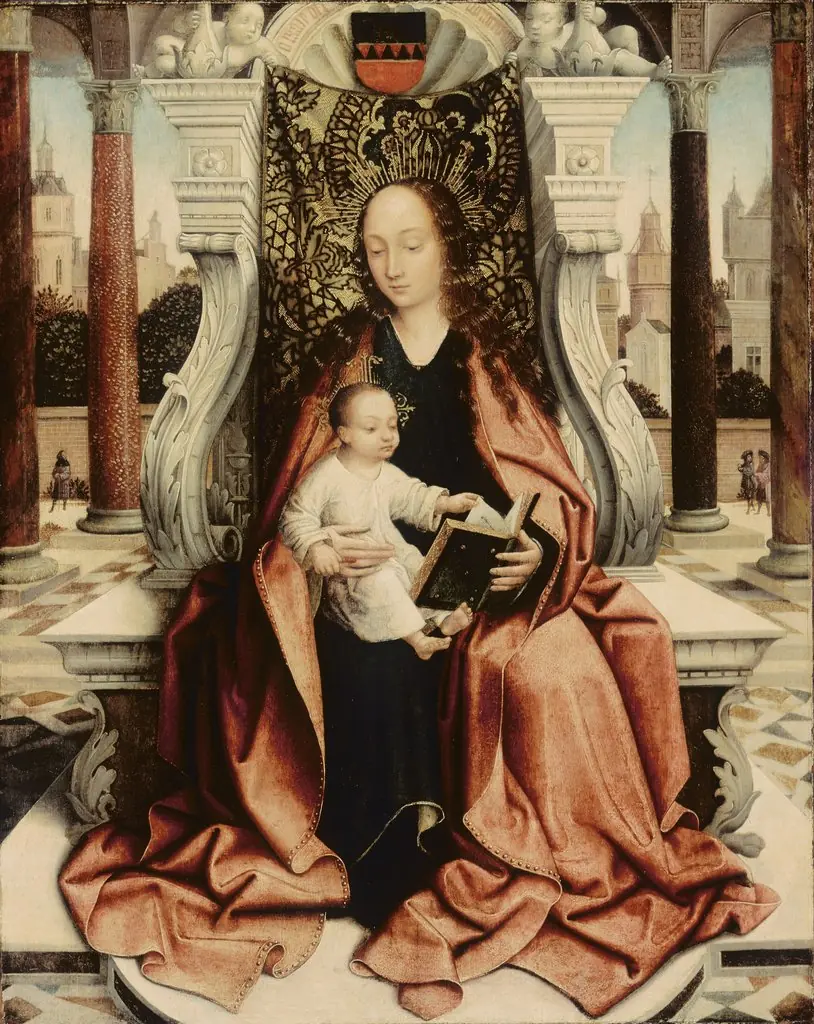 The Virgin Enthroned, by Master of Frankfurt