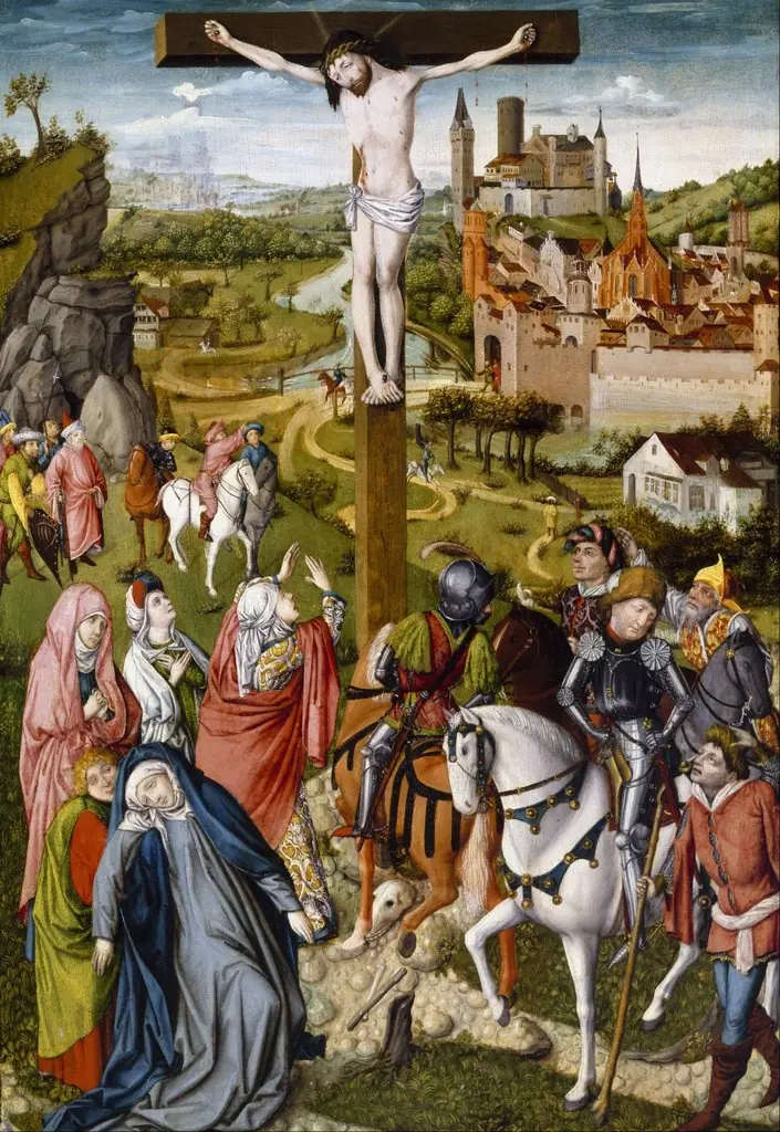 Crucifixion, by Master of Georg Muehlich's Meisterlin Chronicle