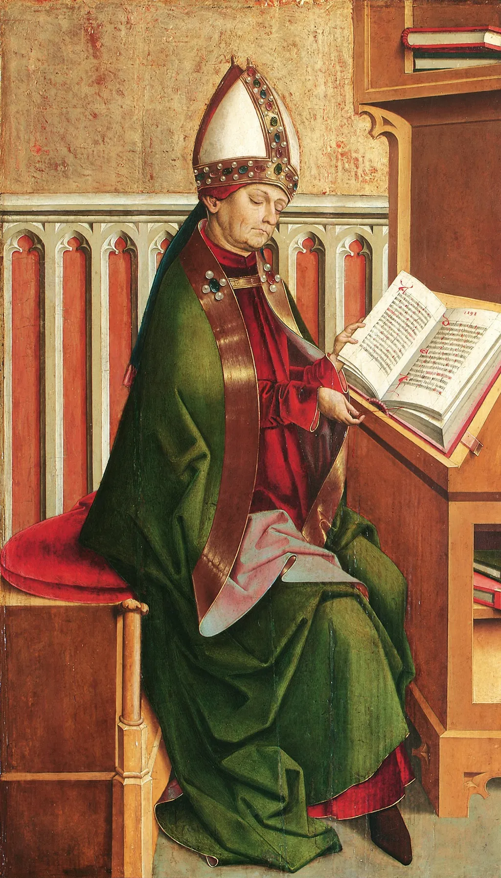 Hl. Ambrosius, by Master of Großgmain, unspecified, 1500