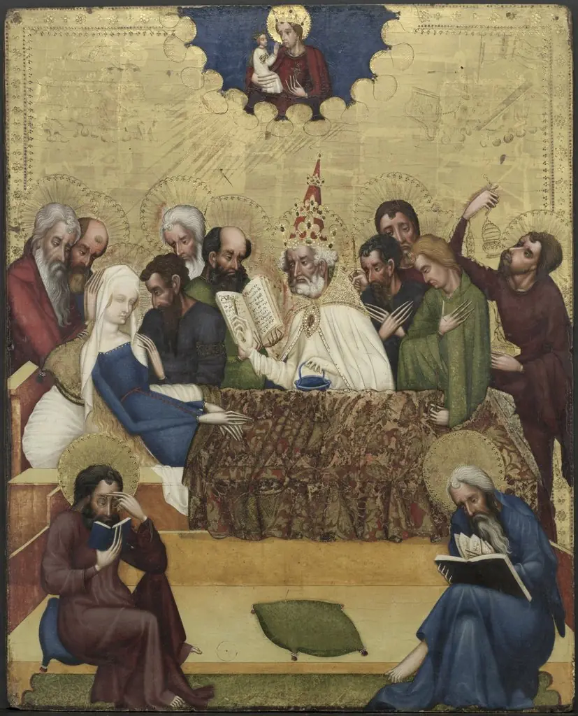 Death of the Virgin, by Master of Heiligenkreuz