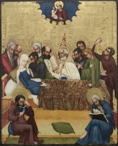 Death of the Virgin, by Master of Heiligenkreuz