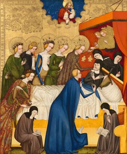 The Death of Saint Clare, by Master of Heiligenkreuz