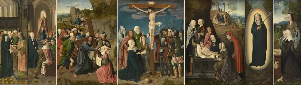 The Seven Sorrows of Mary, by Master of Hoogstraeten