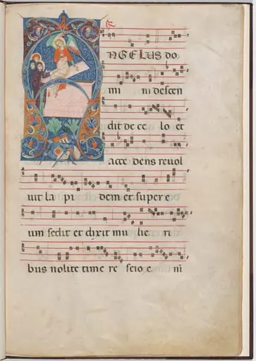 The Three Maries at the Tomb with the Angel of the Resurrection, by Master of Imola