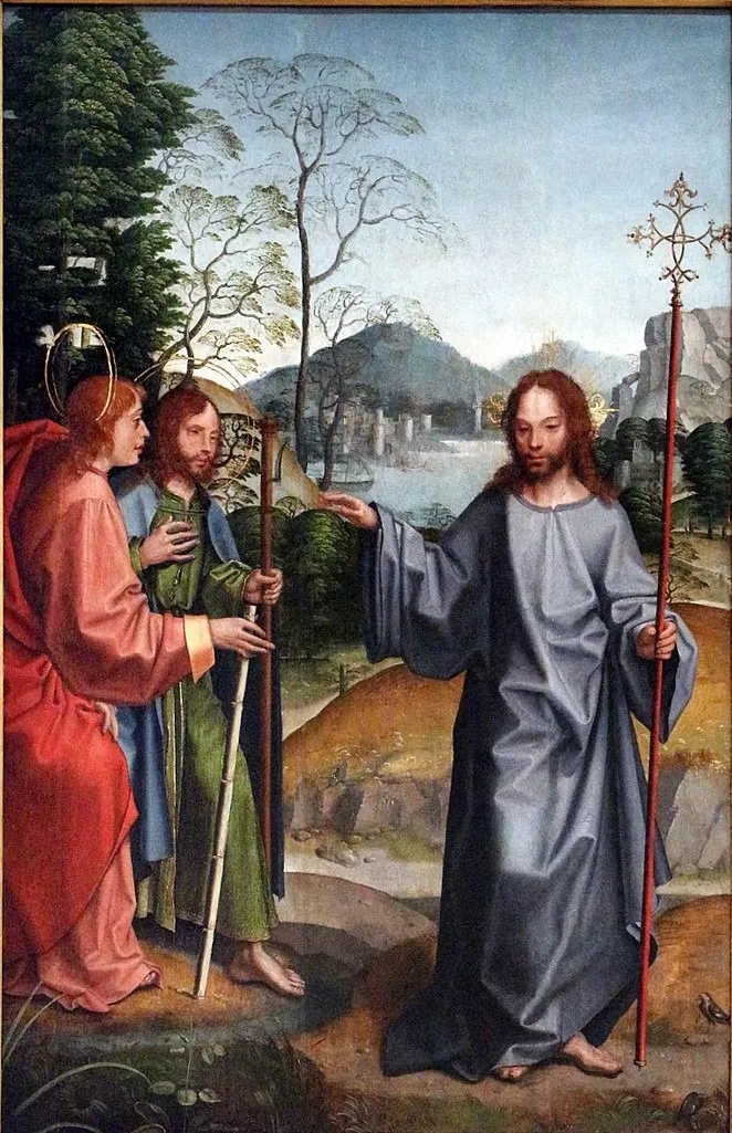 Christ Sends St. John and St. James in Apostolic Mission, by Master of Lourinhã, unspecified, 1520