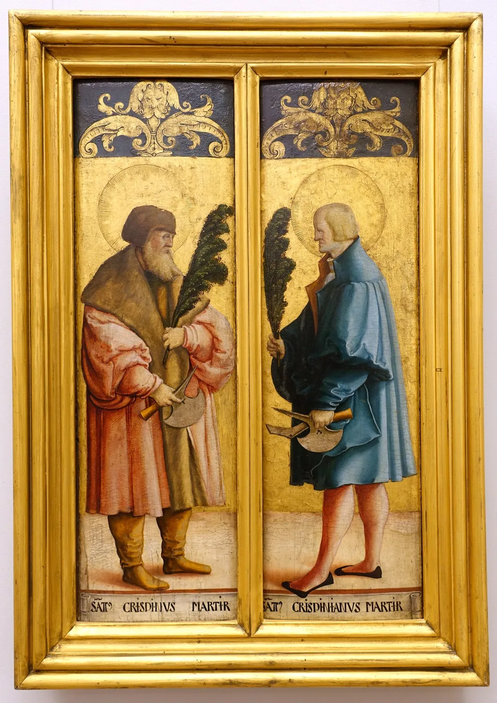 Der Heilige Crispinus und der Heilige Crispinianus, by Master of Messkirch, paint, 1534