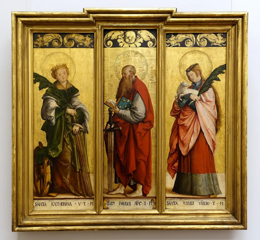 Die Heiligen Katharina, by Master of Messkirch, paint, 1534