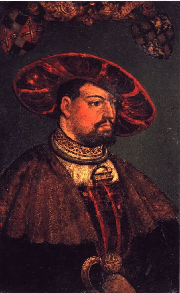 Painting of Eitelfriedrich III von Zollern (1520), by Master of Messkirch
