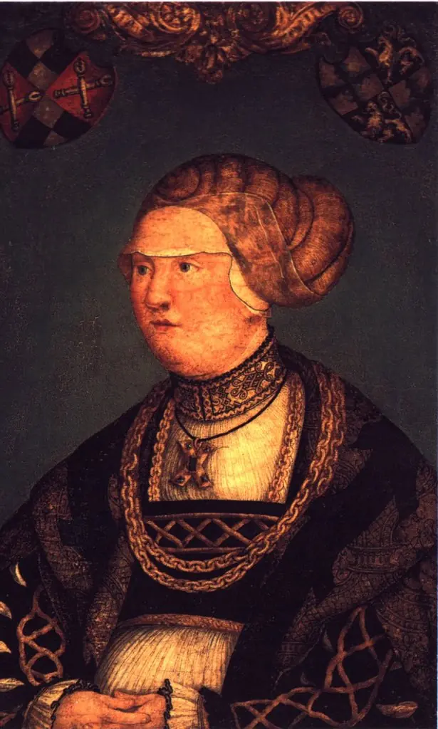 Painting of Johanna Corsselar van Witthem, by Master of Messkirch