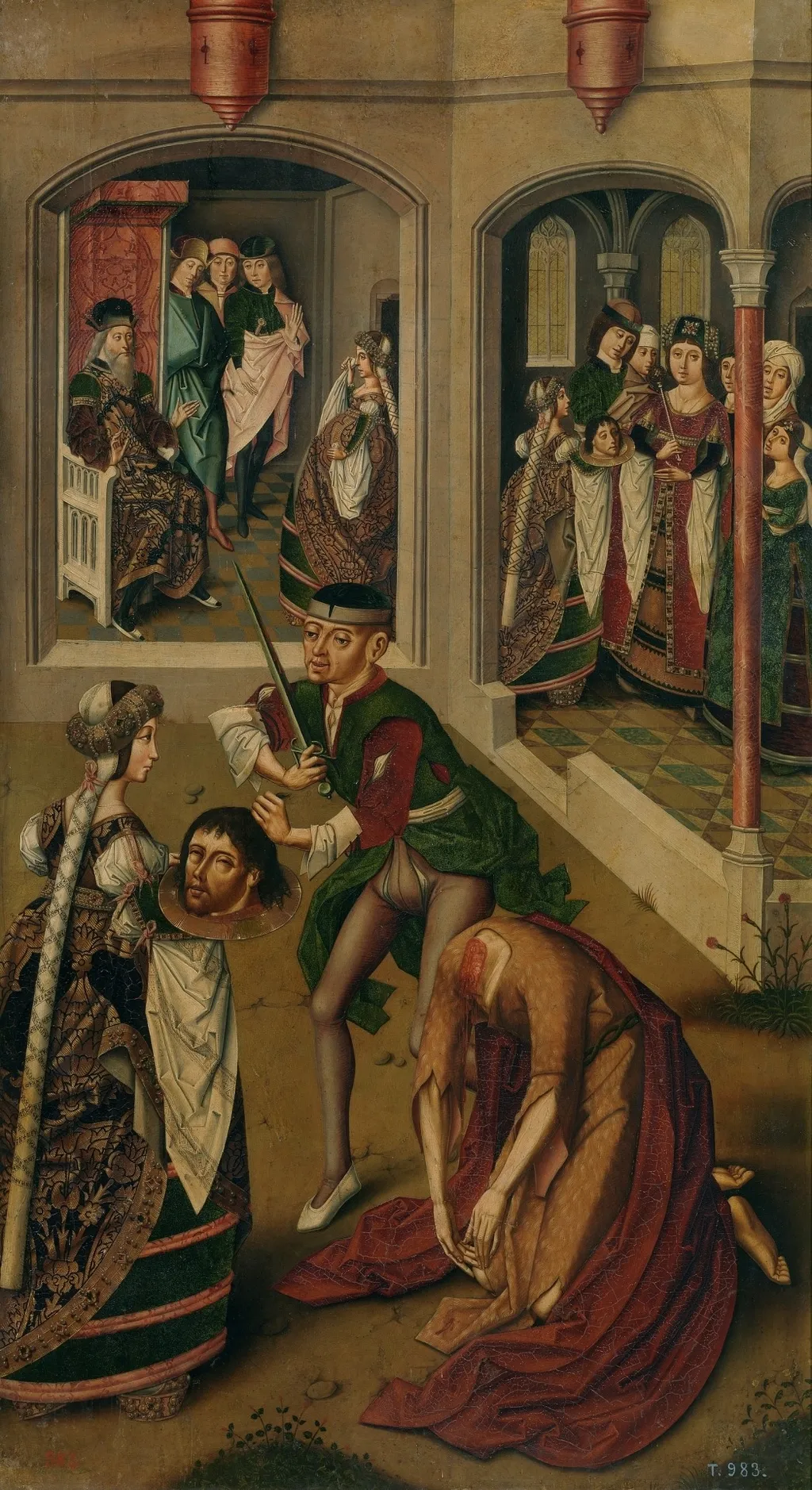 The Beheading of Saint John the Baptist, by Master of Miraflores, unspecified, 1496