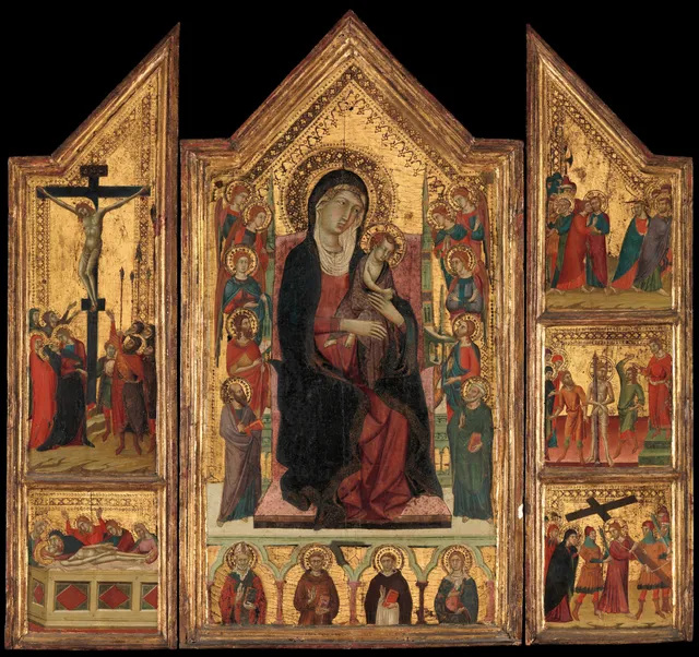 Madonna and Child Enthroned — Master of Monte Oliveto