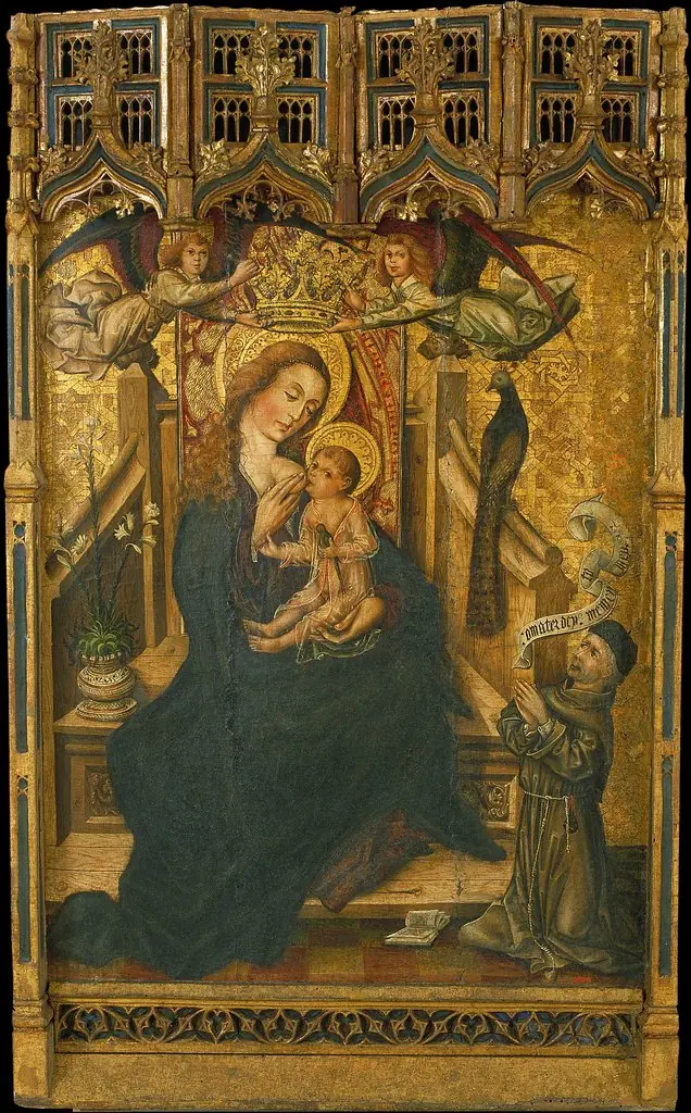 Virgin Suckling the Child with Donor
